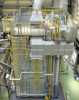 Full scale combustion testing equipment