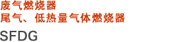 废气燃烧器 尾气、低热量气体燃烧器 SFDG